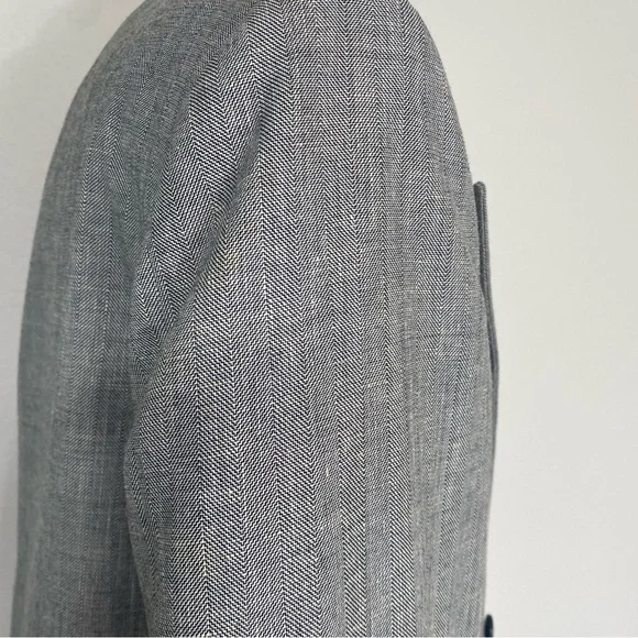 Vintage Men's Nino Cerruti Paris Gray Button Blazer Sport Coat Size 42R Preppy